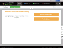 Tablet Screenshot of localeventsauthority.com
